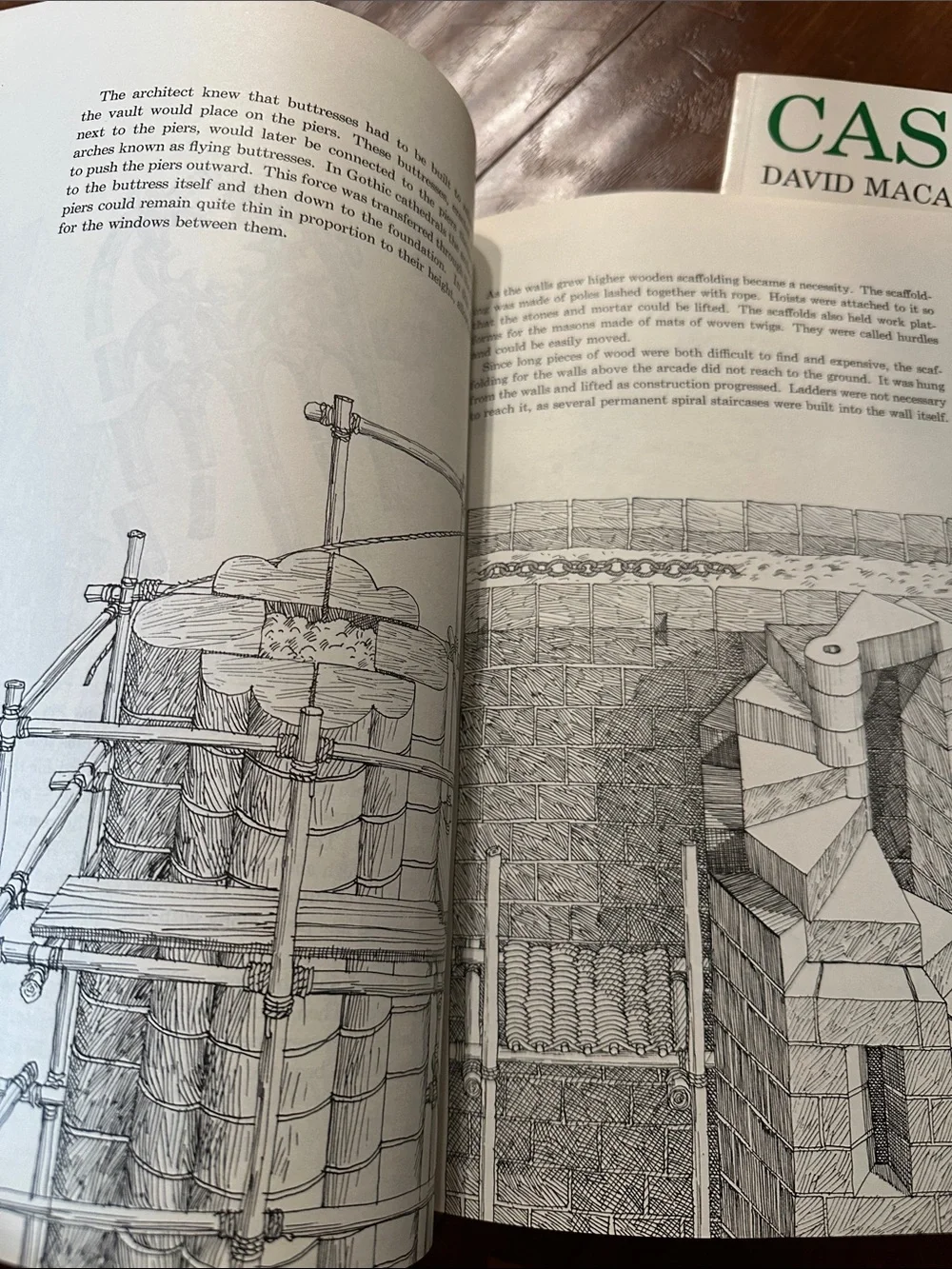 David Macaulay Castle & Cathedral 1989 Trumpet Club Illustrated Book Lot